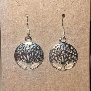 Silver Tree of Life Earrings